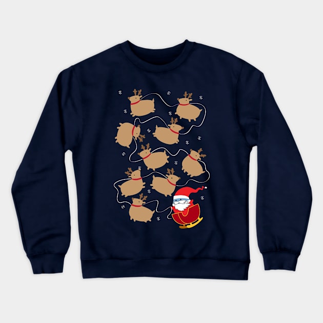 Santa Pudge Crewneck Sweatshirt by Hey Bob Guy